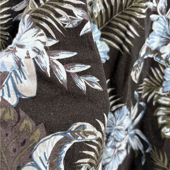 Rails Carson Floral Short Sleeve Linen Blend festival vacation Button up size xl - Picture 6 of 15